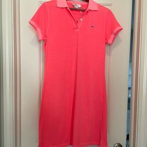 NWT - Vineyard Vines Neon Pink Polo Dress - Sz S